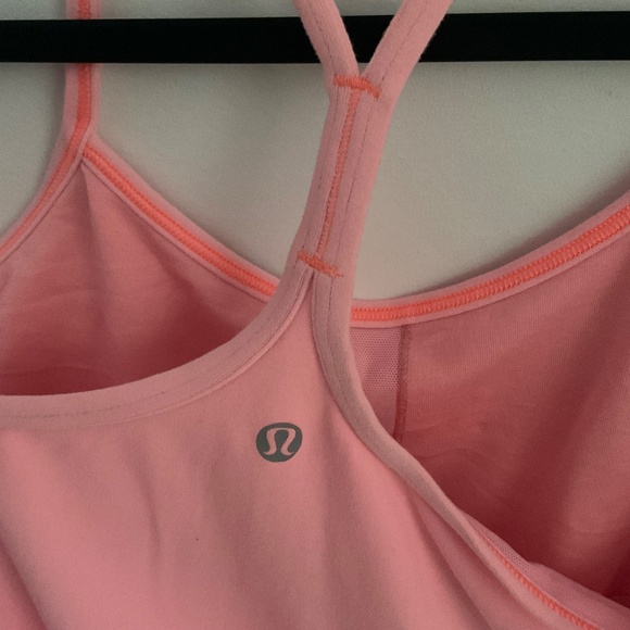 Lululemon Power Y Tank Top Size 6 In Pale Pink - Picture 3 of 8
